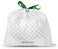 Brabantia PerfectFit Bin Liners Size R (36 Litre) &ndash; 40 Bags, 
Thick Plastic Trash Bags with Tie Tape Drawstring Handles, White