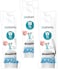 Brabantia PerfectFit Bin Liners Size W (5 Litre) – 60 Bags (3 x 20 Rolls), Thick Plastic Trash Bags with Tie Tape Handles, White