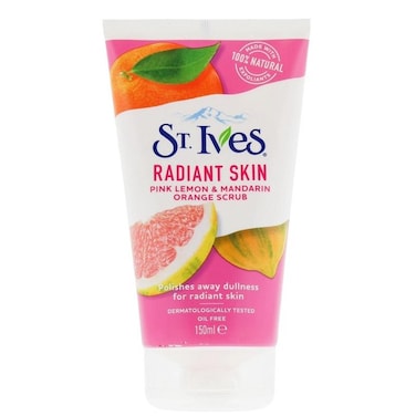 ST.IVES RADIANT SKIN PINK LEMON &amp; MANDARIN SCRUB 150ML