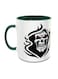 Grim Reaper Printed Coffee Mug White/Black/Green