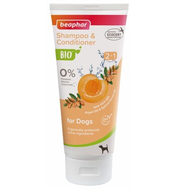 Bio Cosmetic 2-in-1 Dog Shampoo 200ml &ndash; Cleanses &amp; Conditions Coat