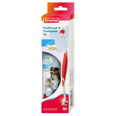 Beaphar Toothbrush &amp; Toothpaste Combipack for Dogs &amp; Cat