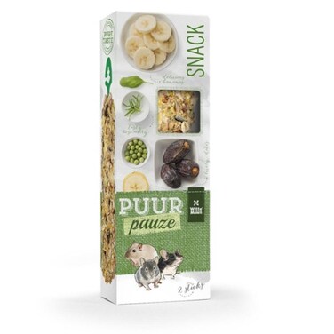 Witte Molen Puur Pauze Sticks Banana &amp; Date Small Animal Treat 110g