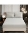 Bedding Fitted Sheet 2-Pcs Single Size Solid Bed Sheet Set Fits(90x200CM) With Pillowcases And 30 CM Extra Deep Brushed Microfiber Bed Sheet,Granite