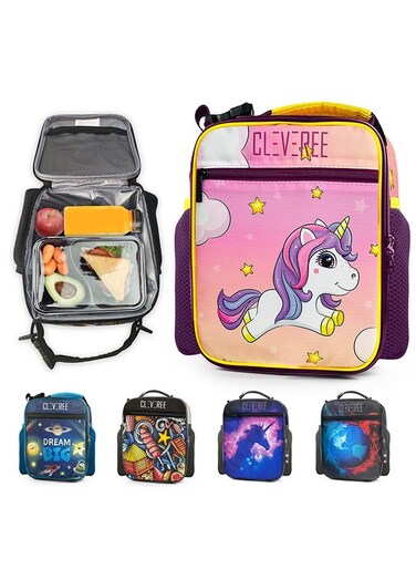 Juniors Kids Insulated Leakproof Lunch Bag with Adjustable Shoulder Strap Pinky Unicorn