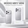 Modio MB17 Mini Smartphone, 4-Inch Display, Android 15, Face Unlock, Dual SIM, 4GB RAM, 64GB Storage, 8MP Rear &amp; 5MP Front Camera, 2000mAh Battery, Compact Design (Silver