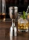 Brass Liquor Peg Measuring Glass Jigger Bar Tool - Double Sided - 30 and 60 ml - Silver