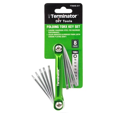 Terminator Folding Mini Torx Key Set 8 Pcs
