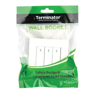 Terminator Wall Plate 1 Way With Three Switches