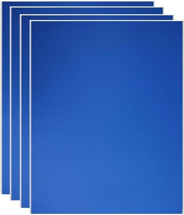 A3 Blue Double Sided Foam Board (42 x 29.7 cm) &ndash; 4 Pack   5mm Thick Polystyrene Sheets for Model Making, Photo Mounting, Presentations, Arts &amp; Crafts, School &amp; Office