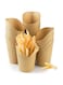 Ecoway Pack Of 50-12 Oz French Fries Cup Holder Disposable Snack Cups Take Out, Popcorn Box Paper Cones, Biodegradable, Eco-Friendly, Compostable, Kraft Paper Cups, Brown