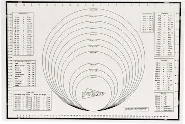 Patisse silicone baking mat Professional Embedded Measurements &amp; Sizes, (40 cm x 60 cm), 15-3/4" x 23-5/8", White/Black