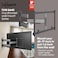 Vogel's TVM 5645 full-motion ultra-thin TV wall bracket for 40 43 45 50 55 60 65 70 75 77 inch TVs, Max. 99 lbs, Swivels up to 180&deg;, Full-motion TV mount, Universally compatible, Black