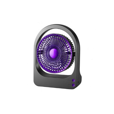 Portable USB Desk Fan with 3 Speed Settings, 1/2/3H Timer, 5-Blade Quiet Cooling Fan, 5W
