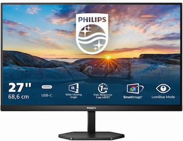 Philips 27E1N3300A/89 27" Widescreen IPS WLED Black Multimedia Monitor (1920x1080/1ms/HDMI)