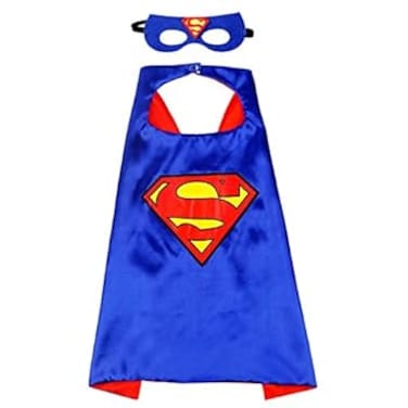 Superhero Costume Capes and Masks for Kids Boys Girls 3-10 Years - Cosplay Kids Costumes Double Side Capes Best Superhero Toys and Gifts 70cm*70cm
