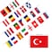 European Countries String Flag 8M 24Countries Euro 2024 Europe Cup National Flag Football Match Bunting Banner for Bar Party Decor