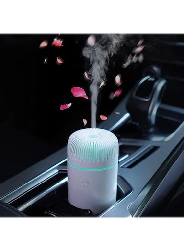 UrrSovv Car Diffuser Humidifier Aromatherapy Essential Oil Diffuser Car Air Freshener Diffuser USB Cool Mist Mini Portable Diffuser for Car Home Office Bedroom (White)