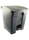 Cleano Garbage Bin Plastic With Pedal 45 Liter, Pedal-Type Trash Bin for Living Room Studio Kitchen Outdoor Waste Bin with Lid Gray trash can dustbin-Size 58x40x40cm