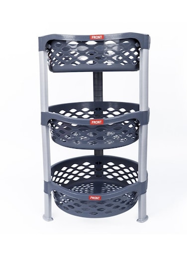 Ultima Steps Kitchen Rack Basket Detachable Stand Plastic 3 Steps