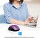 TECKNET Bluetooth Mouse, 4800 DPI Wireless Mouse, 2-Year Battery 6 Adjustable DPI, 6 Buttons Compatible with Laptop/Windows/Computer - Purple