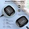 True Wireless Earbuds, Bluetooth Earphones 60H Playback, CVC Noise Cancelling with Wireless Charging Case, in-Ear Stereo Wireless Earphones Built-in Mic, LED Display, IPX7 Waterproof Sport Headphones
