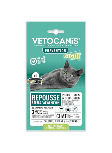 Vetocanis Reflective pest repellent collar for cats 35cm