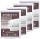 CRAFT Cotton Pillow Protectors - Zippered Bed Bug Proof Covers, Pack of 4 (50 x 70cm)