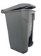 45 Liters Plastic Garbage Bin - Grey Trash Can
