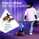 Berg Nexo Foldable Scooter with LED Leo Deck Blue For Kids Ages 2 To 12 Lightweight Adjustable 3-Wheel Kick Scooter with Foldable Frame and Light-Up Wheels For Indoor and Outdoor Play