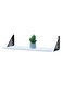 Wall Shelf White 60cm With 2 Brackets Size : 60x20x1.5CM