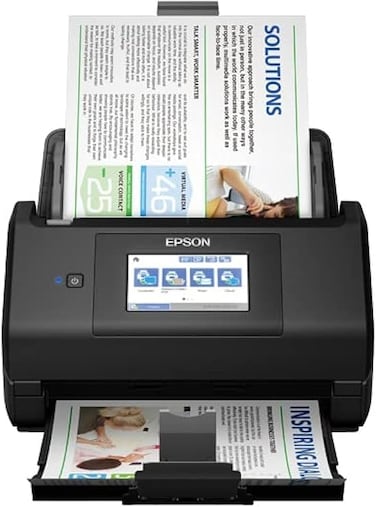 Epson workforce es-580w wireless, auto-sheet feed scanner wifi connected