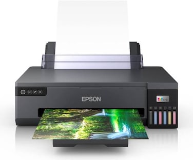 EPSON EcoTank L18050 Ink Printer, 6 Color Dye Based Inks, A3+ Borderless Photo Printing, Print Speed Appx 27 sec* (4R) / 65 sec* (A4), CD/DVD/PVC/ID Card Printing, WiFi Direct, Black   C11CK38403DA