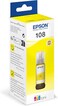Epson 108 EcoTank Yellow Ink Bottle 70 ml &ndash; High Yield ~3,600 Pages &ndash; For L18050, L8050 Printer