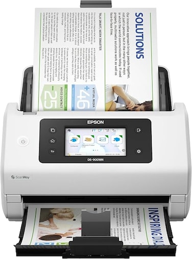 Epson Workforce DS-900WN - Document Scanner - Duplex - A4/Legal - 600 DPI x 600 DPI - up to 70 ppm (monochrome) / up to 70 ppm (colour) - USB 3.2 Gen 1x1, Giga