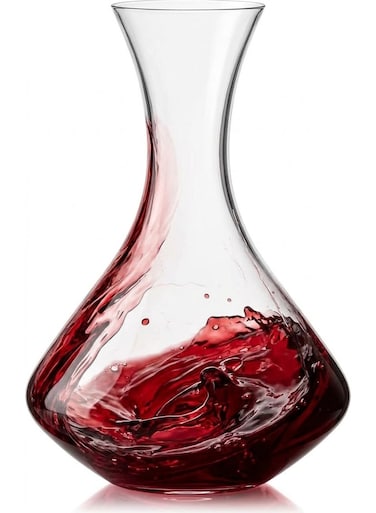 Crystal Wine Decanter 1700ml, Premium Lead-Free Crystal Red &amp; White Wine Carafe, Elegant Aerating Decanter for Home Bar, Dining &amp; Gifting