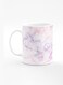 Designer Printed Coffee Mug with Heavy Duty Handle 11oz Ceramic Personalised Gift Mugs Cup [Microwave Safe &amp; Dishwasher Proof] - Marble Print Cotton Candy