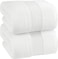 Utopia Towels - Luxurious Jumbo Bath Sheet 2 Pack - 600 GSM 100% Cotton Highly Absorbent and Quick Dry Extra Large Bath Towel - Super Soft Hotel Quality Towel (35 x 70 Inches, White)