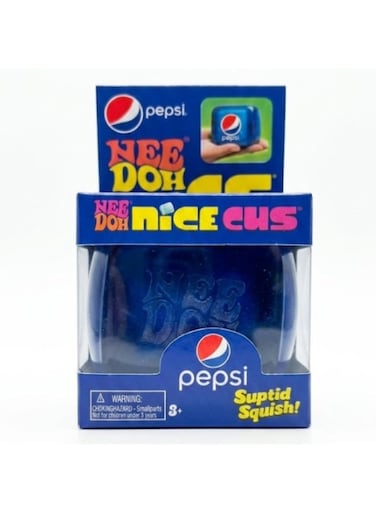 Pepsi Nee Doh Nice Cube Hard Squishy Sensory Toy New.Nice Cube Limited Edition Squishy Stress Toy.Sensory Fidget Cube for Anxiety Relief, Collectible Dr Pepper Merchandise for Kids &amp; Adults