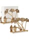 Azonee Metal Napkin Holders, 1 Pcs Modern Napkin Holder with Ginkgo Leaves Design, Heavy Duty Napkin Paper Organizer, Fall Table Decoration Guest Napkin Storage Organizer for Home, Restaurant