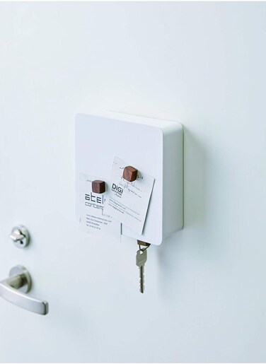 Home Tower Square Magnetic Key Cabinet - Keychain Holder Organizer - Steel