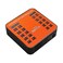 WLX-840 200W 40 Ports USB Digital Display Smart Charging Station AC100-240V, UK Plug (Black+Orange)