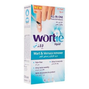 Wortie Liquid Wart &amp; Verruca Remover 5ml