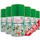 Elegant Automatic Spray REFILL &ndash; Jasmine &ndash; 300ML &ndash; Pack of 6, 6-Pack (300ML x 6 Pcs) &ndash; Air Freshener REFILL for Home And Bathroom, Made With ESSENTIAL OILS