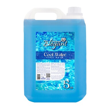 Elegant Hand Wash Liquid Refill - 5 Liter - Aqua Cool - Effective Germ Protection &ndash; Liquid Hand Wash provides Gentle And Effective Care &ndash; Fragrant And Soft