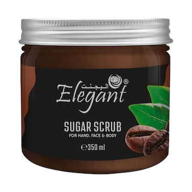 Elegant Nourishing Sugar Scrub &ndash; 350 gm &ndash; Sugar + Coffee &ndash; Paraben Free &amp; Cruelty Free