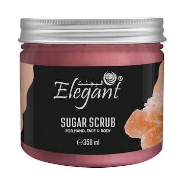 Elegant Nourishing Sugar Scrub &ndash; 350 gm &ndash; Sugar + Himalayan Pink Salt &ndash; Paraben Free &amp; Cruelty Free