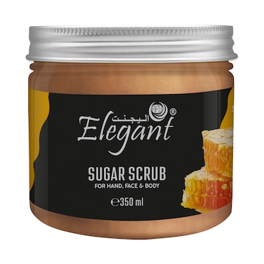 Elegant Nourishing Sugar Scrub &ndash; 350 gm &ndash; Sugar + Manuka Honey &ndash; Paraben Free &amp; Cruelty Free