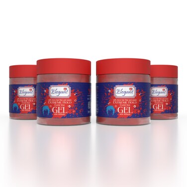 Elegant Hair Gel &ndash; Extreme Hold &ndash; 100ML &ndash; 4-PACK (Pack of 4) &ndash; Crystal Glue Styling Gel, Quick Dry And No Flaking, Long-Lasting Hair Styles