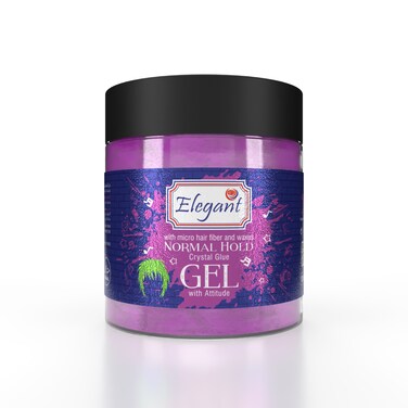 Elegant Hair Gel &ndash; Normal Hold &ndash; 100ML &ndash; Crystal Glue Styling Gel, Quick Dry And No Flaking, Long-Lasting Hair Styles